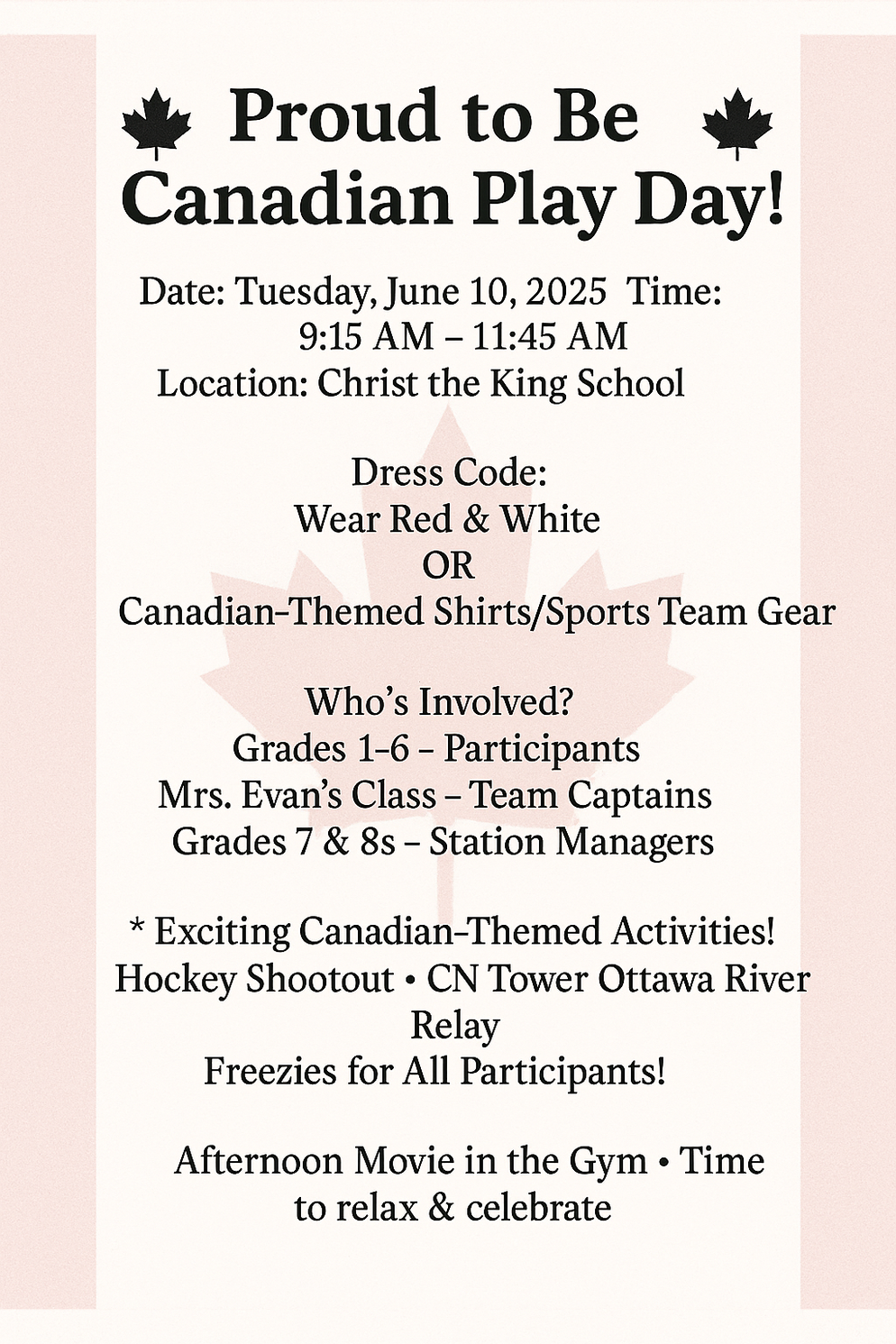 Play Day Flyer